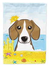 Load image into Gallery viewer, Beagle Summer Beach Garden Flag – Decorative Outdoor Yard Flag BB2107GF