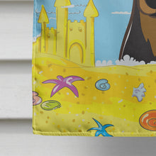 Load image into Gallery viewer, Min Pin Summer Beach Flag Canvas House Size BB2108CHF