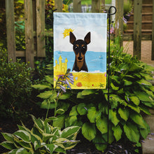 Load image into Gallery viewer, Min Pin Summer Beach Garden Flag – Decorative Outdoor Yard Flag BB2108GF