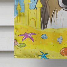 Load image into Gallery viewer, Sheltie Summer Beach Flag Canvas House Size BB2110CHF