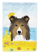Load image into Gallery viewer, Sheltie Summer Beach Garden Flag – Decorative Outdoor Yard Flag BB2110GF
