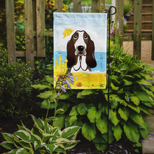 Load image into Gallery viewer, Basset Hound Summer Beach Garden Flag – Decorative Outdoor Yard Flag BB2111GF
