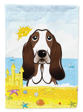 Load image into Gallery viewer, Basset Hound Summer Beach Garden Flag – Decorative Outdoor Yard Flag BB2111GF