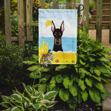 Load image into Gallery viewer, Doberman Summer Beach Garden Flag – Decorative Outdoor Yard Flag BB2113GF