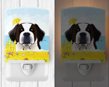 Load image into Gallery viewer, Saint Bernard Summer Beach Ceramic Night Light BB2114CNL