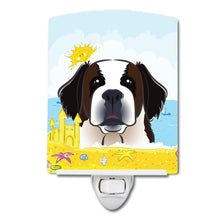 Load image into Gallery viewer, Saint Bernard Summer Beach Ceramic Night Light BB2114CNL