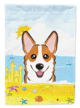 Load image into Gallery viewer, Red Corgi Summer Beach Garden Flag – Decorative Outdoor Yard Flag BB2122GF