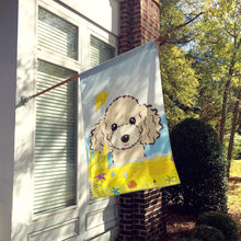 Load image into Gallery viewer, Buff Poodle Summer Beach Flag Canvas House Size BB2126CHF