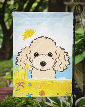 Load image into Gallery viewer, Buff Poodle Summer Beach Garden Flag – Decorative Outdoor Yard Flag BB2126GF