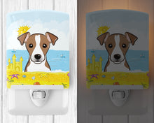 Load image into Gallery viewer, Jack Russell Terrier Summer Beach Ceramic Night Light BB2128CNL