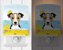 Load image into Gallery viewer, Jack Russell Terrier Summer Beach Ceramic Night Light BB2129CNL