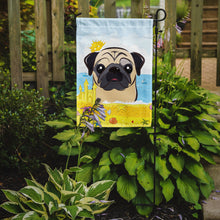 Load image into Gallery viewer, Fawn Pug Summer Beach Garden Flag – Decorative Outdoor Yard Flag BB2130GF