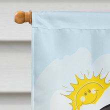 Load image into Gallery viewer, Black Pug Summer Beach Flag Canvas House Size BB2131CHF