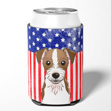 Load image into Gallery viewer, American Flag and Jack Russell Terrier Can or Bottle Hugger BB2132CC