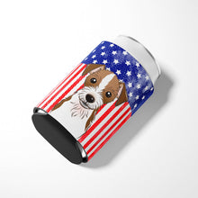 Load image into Gallery viewer, American Flag and Jack Russell Terrier Can or Bottle Hugger BB2132CC