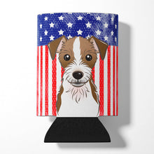 Load image into Gallery viewer, American Flag and Jack Russell Terrier Can or Bottle Hugger BB2132CC