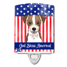 Load image into Gallery viewer, American Flag and Jack Russell Terrier Ceramic Night Light BB2132CNL