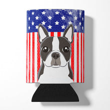 Load image into Gallery viewer, American Flag and Boston Terrier Can or Bottle Hugger BB2133CC