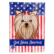 Load image into Gallery viewer, Yorkie Yorkshire Terrier Flag Canvas House Size BB2134CHF