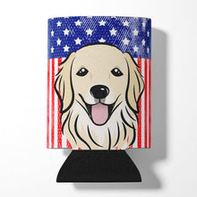 Load image into Gallery viewer, American Flag and Golden Retriever Can or Bottle Hugger BB2135CC