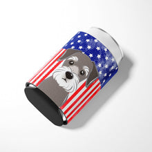 Load image into Gallery viewer, American Flag and Schnauzer Can or Bottle Hugger BB2136CC