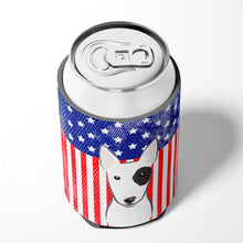 Load image into Gallery viewer, American Flag and Bull Terrier Can or Bottle Hugger BB2139CC
