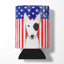 Load image into Gallery viewer, American Flag and Bull Terrier Can or Bottle Hugger BB2139CC