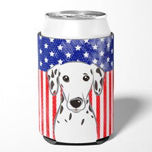 Load image into Gallery viewer, American Flag and Dalmatian Can or Bottle Hugger BB2140CC