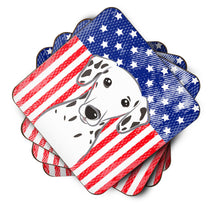 Load image into Gallery viewer, American Flag and Dalmatian Foam Coaster