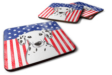 Load image into Gallery viewer, American Flag and Dalmatian Foam Coaster