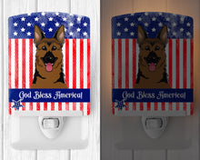 Load image into Gallery viewer, American Flag and German Shepherd Ceramic Night Light BB2141CNL