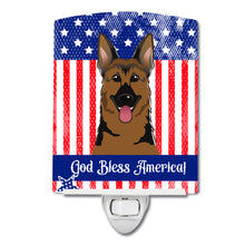 Load image into Gallery viewer, American Flag and German Shepherd Ceramic Night Light BB2141CNL