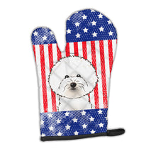 Load image into Gallery viewer, American Flag and Bichon Frise Oven Mitt BB2147OVMT