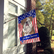 Load image into Gallery viewer, English Bulldog  Flag Canvas House Size BB2149CHF