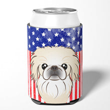 Load image into Gallery viewer, American Flag and Pekingese Can or Bottle Hugger BB2151CC