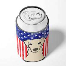 Load image into Gallery viewer, American Flag and Yellow Labrador Can or Bottle Hugger BB2152CC
