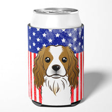 Load image into Gallery viewer, American Flag and Cavalier Spaniel Can or Bottle Hugger BB2154CC