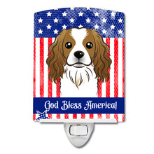 Load image into Gallery viewer, American Flag and Cavalier Spaniel Ceramic Night Light BB2154CNL