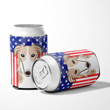 Load image into Gallery viewer, American Flag and Borzoi Can or Bottle Hugger BB2158CC
