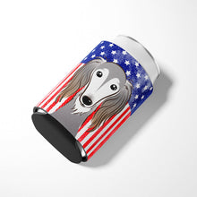 Load image into Gallery viewer, American Flag and Saluki Can or Bottle Hugger BB2159CC