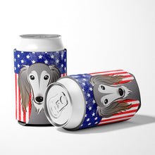 Load image into Gallery viewer, American Flag and Saluki Can or Bottle Hugger BB2159CC
