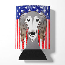 Load image into Gallery viewer, American Flag and Saluki Can or Bottle Hugger BB2159CC