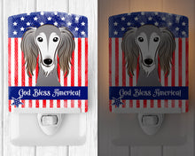 Load image into Gallery viewer, American Flag and Saluki Ceramic Night Light BB2159CNL
