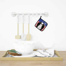 Load image into Gallery viewer, American Flag and Japanese Chin Pot Holders - Set of 2 - Heat-Resistant Kitchen Essentials BB2160PTHD