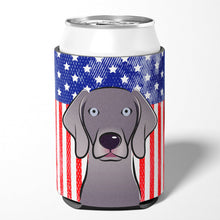 Load image into Gallery viewer, American Flag and Weimaraner Can or Bottle Hugger BB2161CC