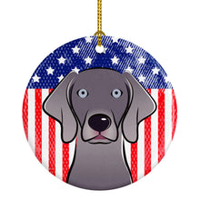 Load image into Gallery viewer, American Flag and Weimaraner Ceramic Ornament BB2161CO1
