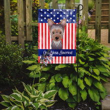 Load image into Gallery viewer, God Bless American Flag with Yorkie Puppy Garden Flag – Decorative Outdoor Yard Flag BB2162GF