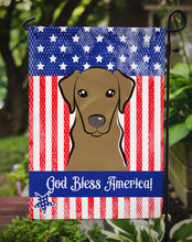 Load image into Gallery viewer, God Bless American Flag with Wirehaired Dachshund Garden Flag – Decorative Outdoor Yard Flag BB2163GF