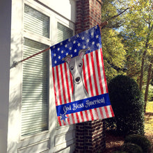 Load image into Gallery viewer, God Bless American Flag with Italian Greyhound Flag Canvas House Size BB2166CHF