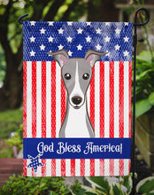 Load image into Gallery viewer, God Bless American Flag with Italian Greyhound Garden Flag – Decorative Outdoor Yard Flag BB2166GF